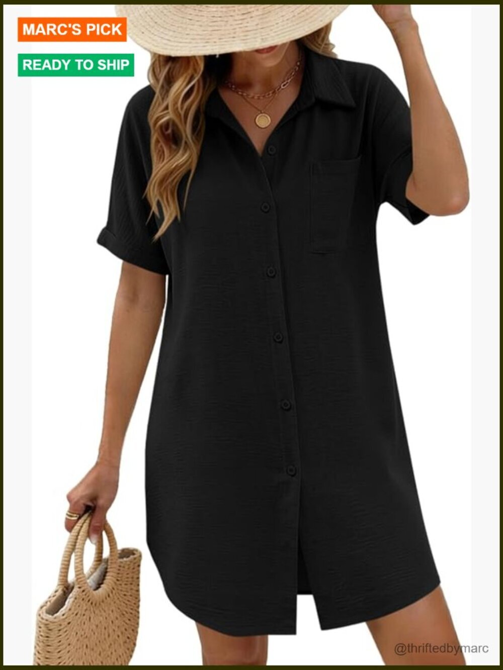 Swimsuit Coverup Button Down Shirt Dress Beach Vacation Outfits Summer
